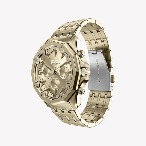 Diesel Stinger Round Gold Dial Stainless Steel Watch DZ4707