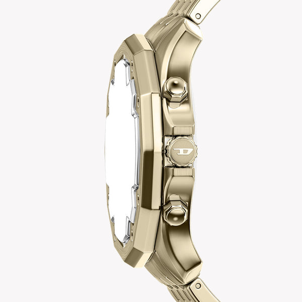 Diesel Stinger Round Gold Dial Stainless Steel Watch DZ4707