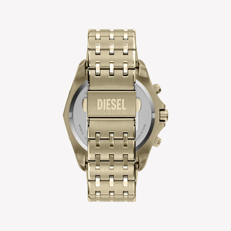 Diesel Stinger Round Gold Dial Stainless Steel Watch DZ4707