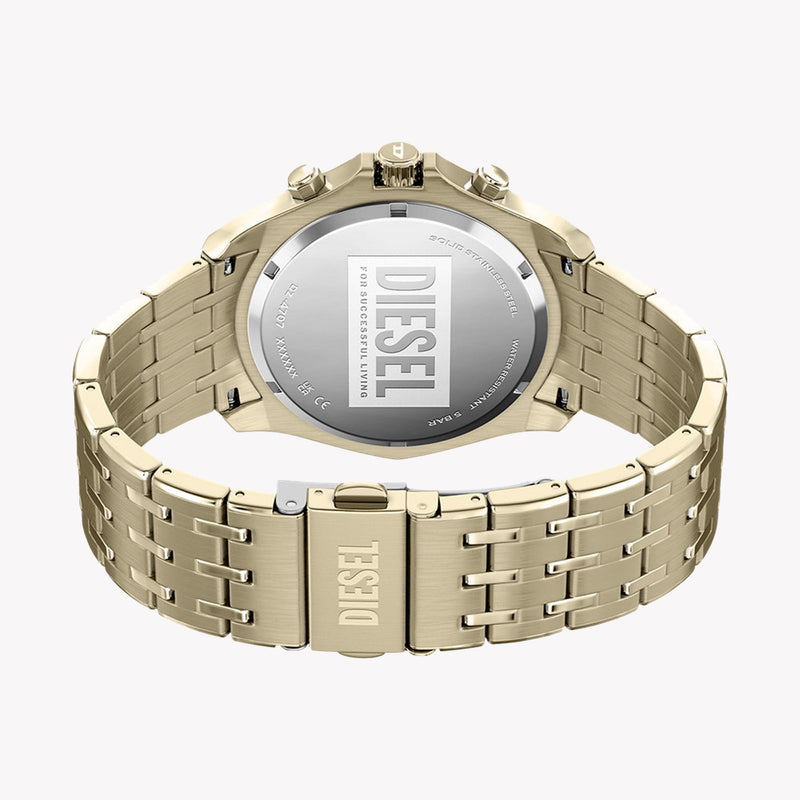 Diesel Stinger Round Gold Dial Stainless Steel Watch DZ4707
