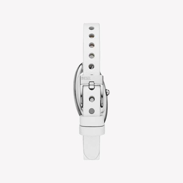 Women's D-Era Two-Hand White Leather Watch