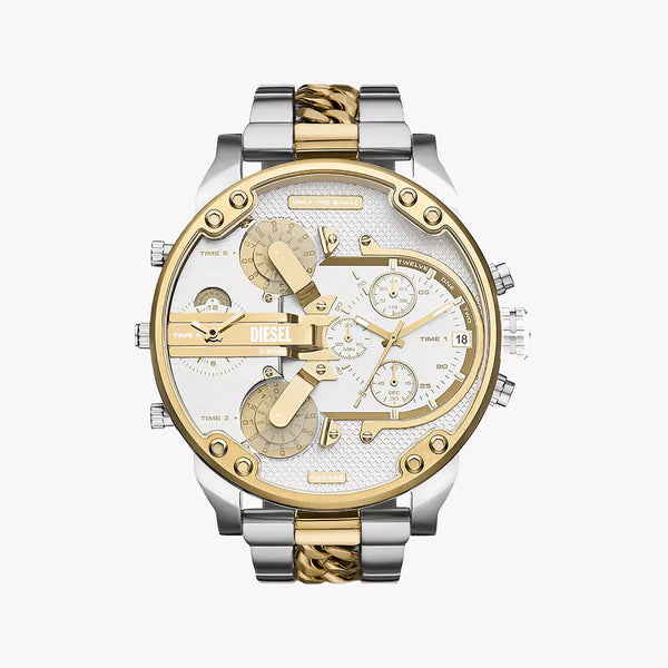 Diesel Men's Silver & Gold Watch, Stainless Steel | Dz7486 by i-watch