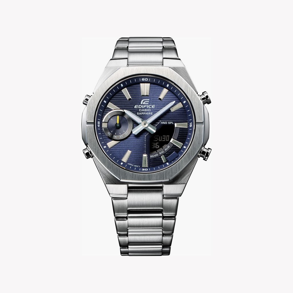 Casio Men's Silver Stainless Steel Watch | Ecb-S10d-2aef