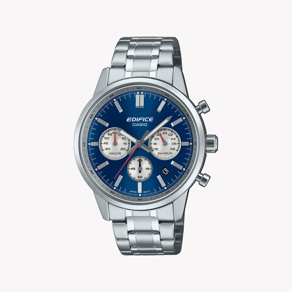 Casio Men's Silver Stainless Steel Watch | Efr-575d-2aef