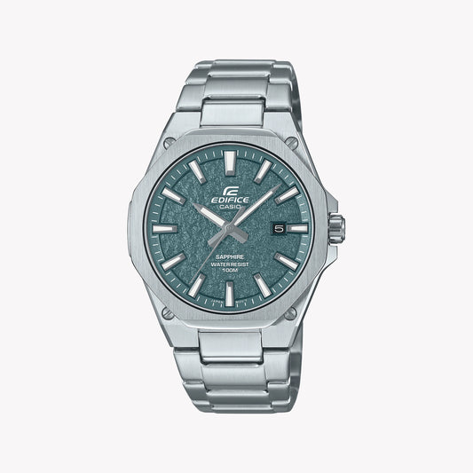 CASIO Men's Stainless Steel Green Dial Watch | EFR-S108DE-3AVUEF