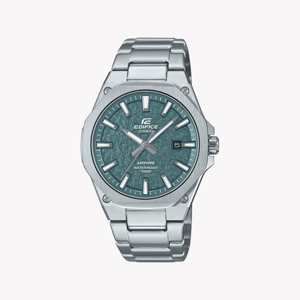 CASIO Men's Stainless Steel Green Dial Watch | EFR-S108DE-3AVUEF