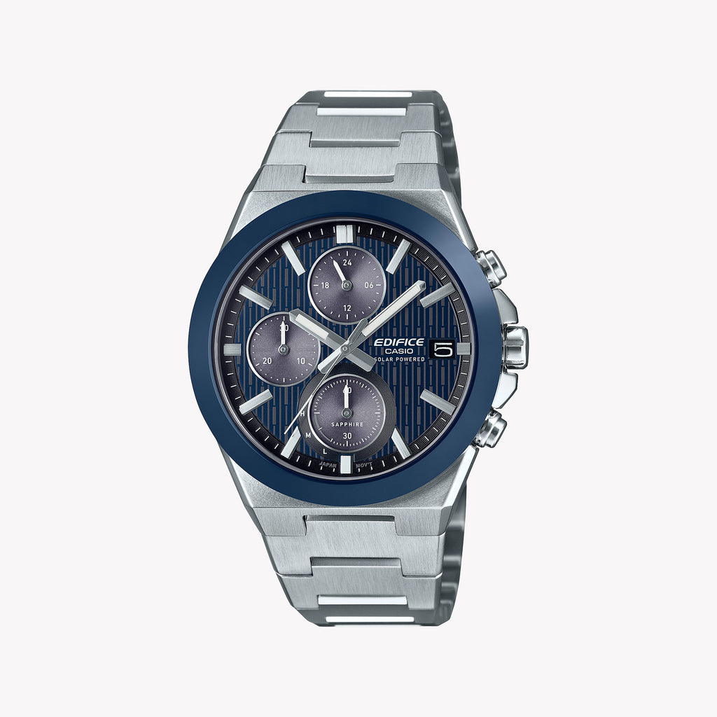 CASIO Men's Stainless Steel Blue Dial Watch | EFS-S650D-2AEF