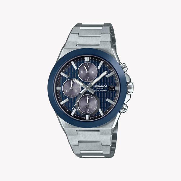 CASIO Men's Stainless Steel Blue Dial Watch | EFS-S650D-2AEF by i-watch