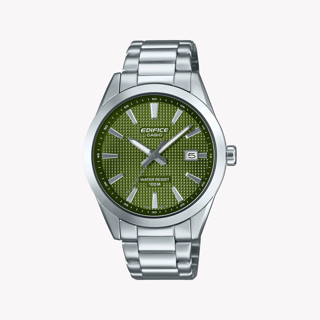 CASIO EDIFICE Men's Stainless Steel Green Dial | EFV-160D-3AVEF