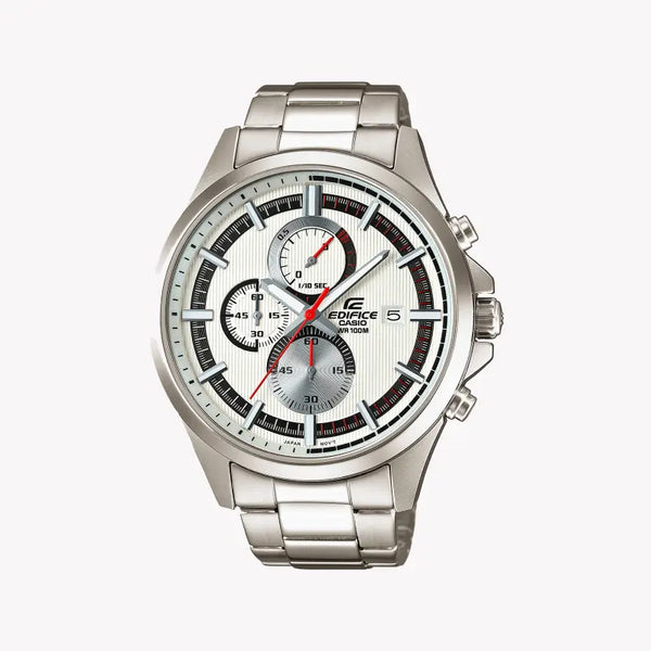 Casio Men's Silver Stainless Steel Watch, White Dial | Efv-520d-7a by i-watch