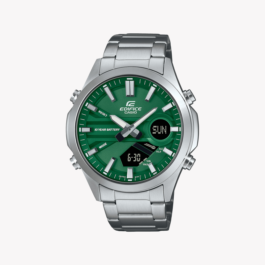Casio Edifice Men's Stainless Steel, Green Dial | Efv-C120d-3aef