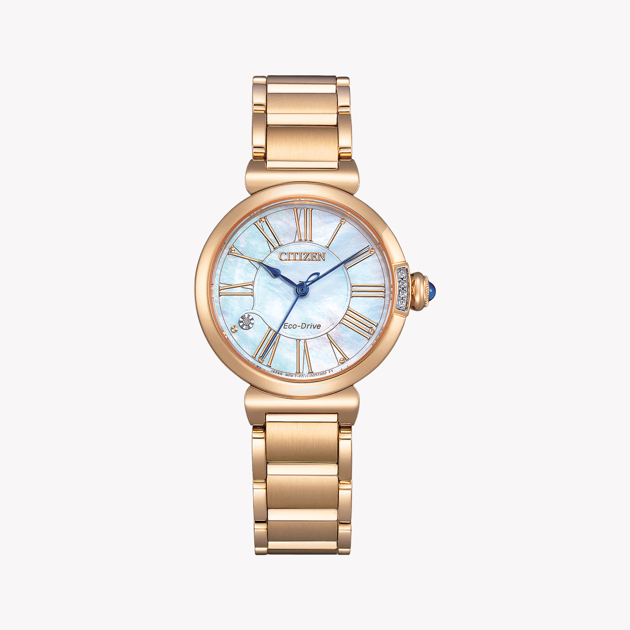 CITIZEN EM1063-89D RADIANT CHARM - ELEGANT ROSE GOLD WOMEN'S WATCH with Mother of Pearl Dial