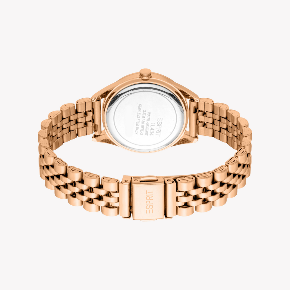 Esprit Women's Rose Gold Watch, Olive Dial | Es1l434m1045 by i-watch