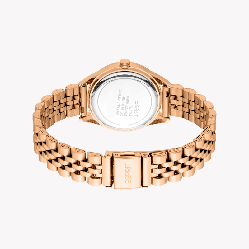 Esprit Women's Rose Gold Watch, Olive Dial | Es1l434m1045 by i-watch