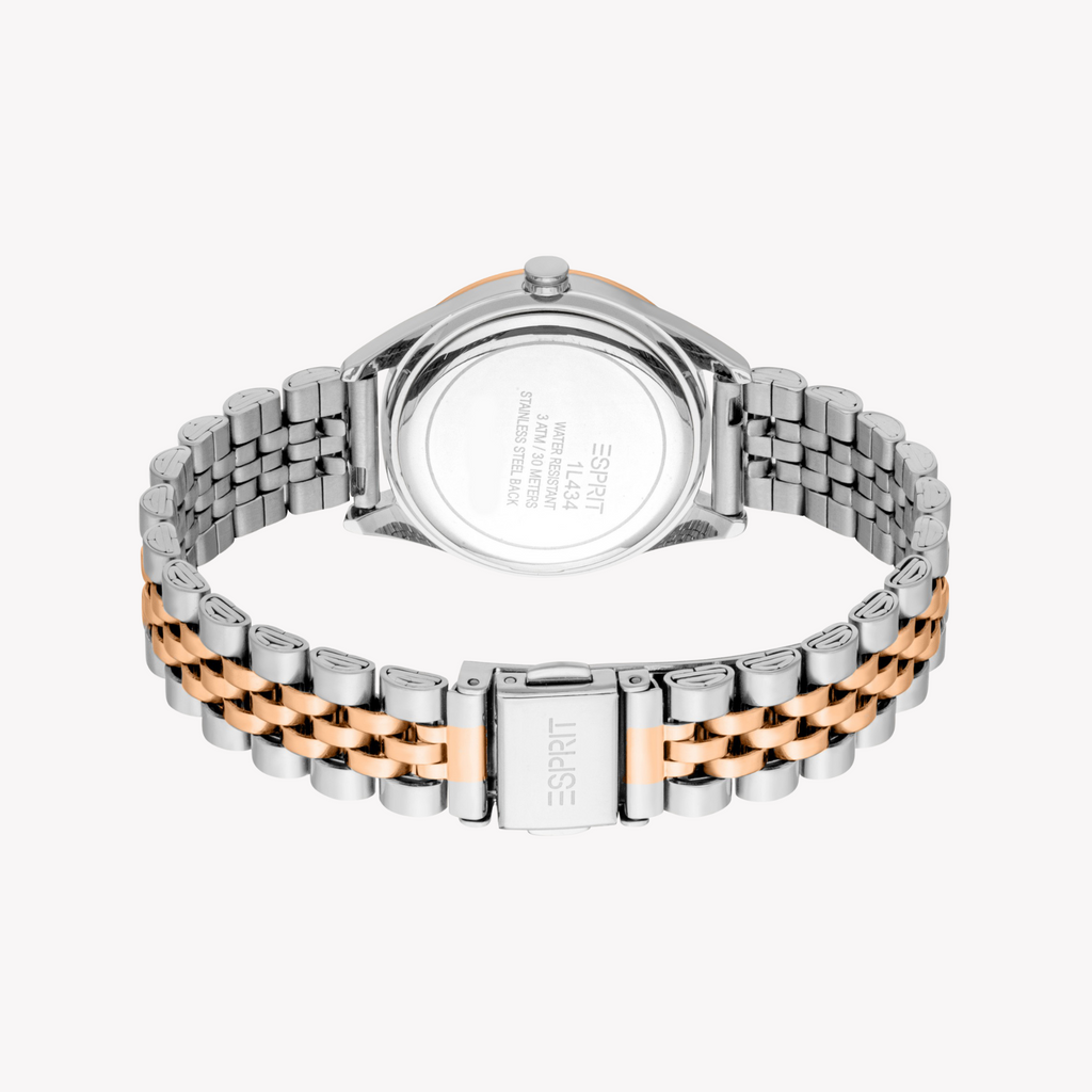 Esprit Women's Silver & Rose Gold Watch | Es1l434m1075