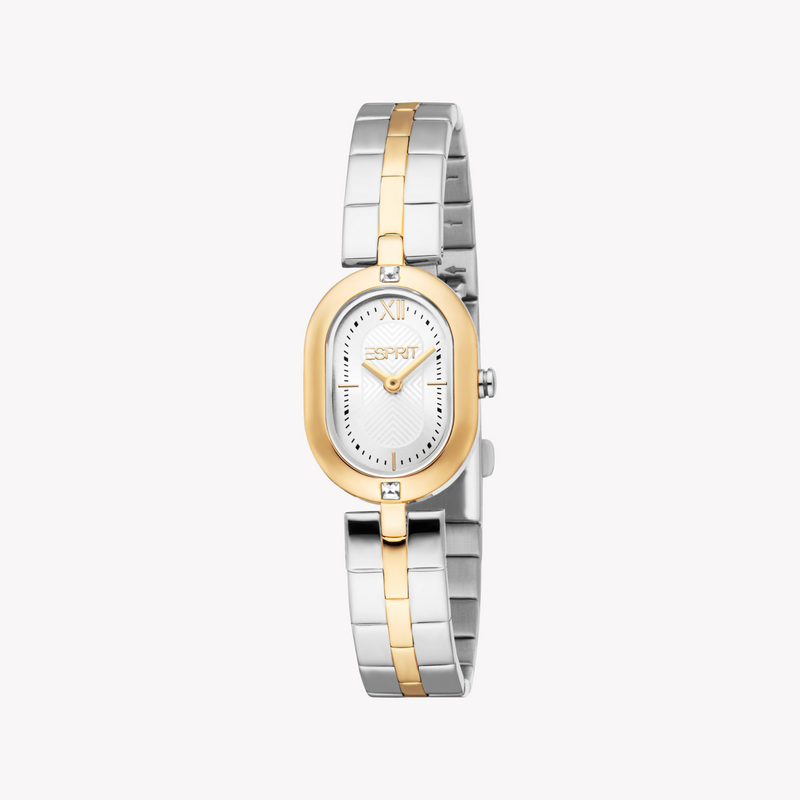 Esprit Women's Silver & Gold Quartz Watch | Es1l500m0045 by i-watch
