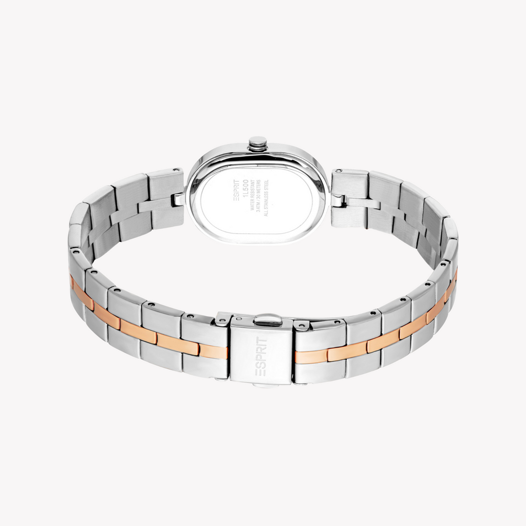 Esprit Women's Silver/Rose Gold Watch | Es1l500m0055