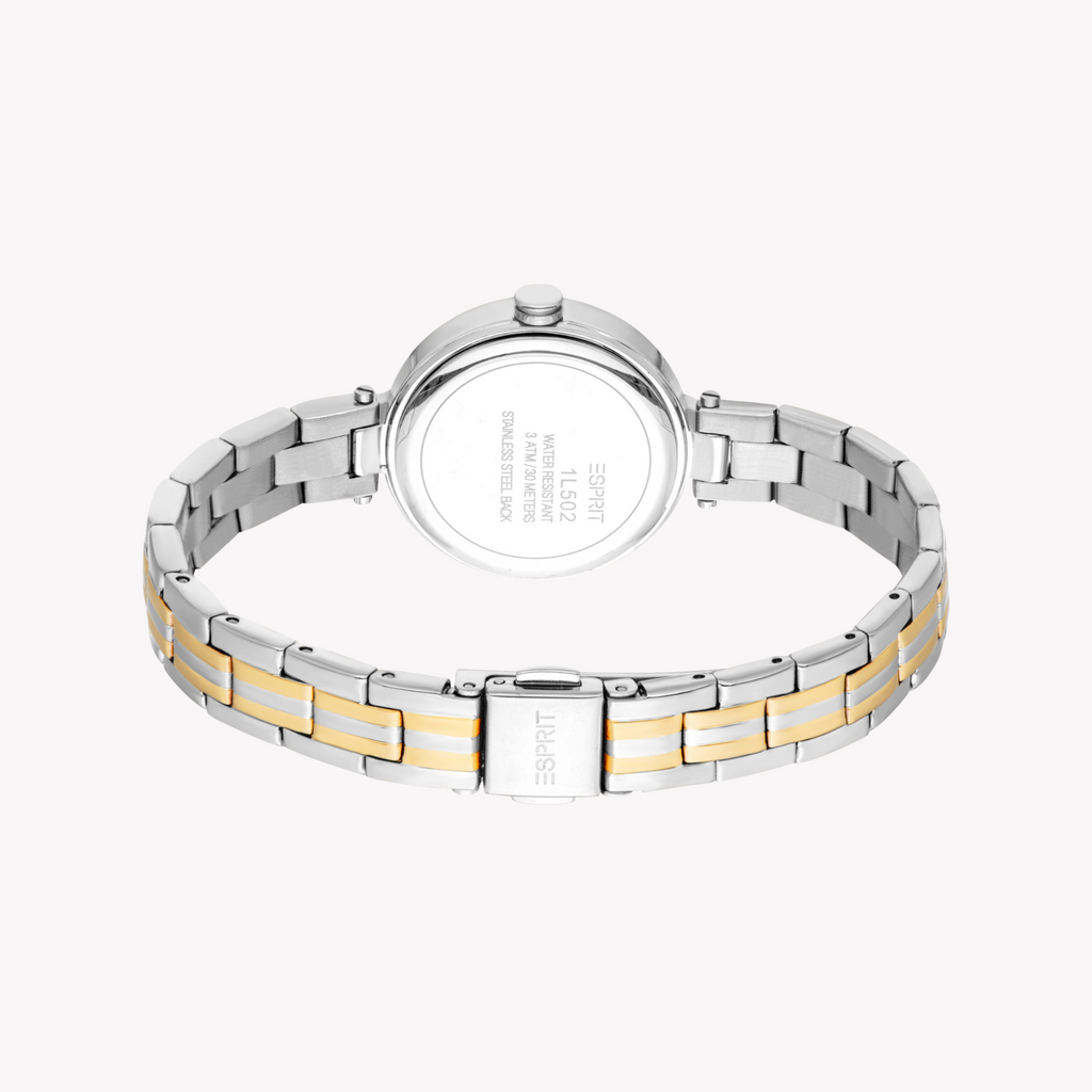 Esprit Women's Silver/Gold Watch | Model Es1l502m0055