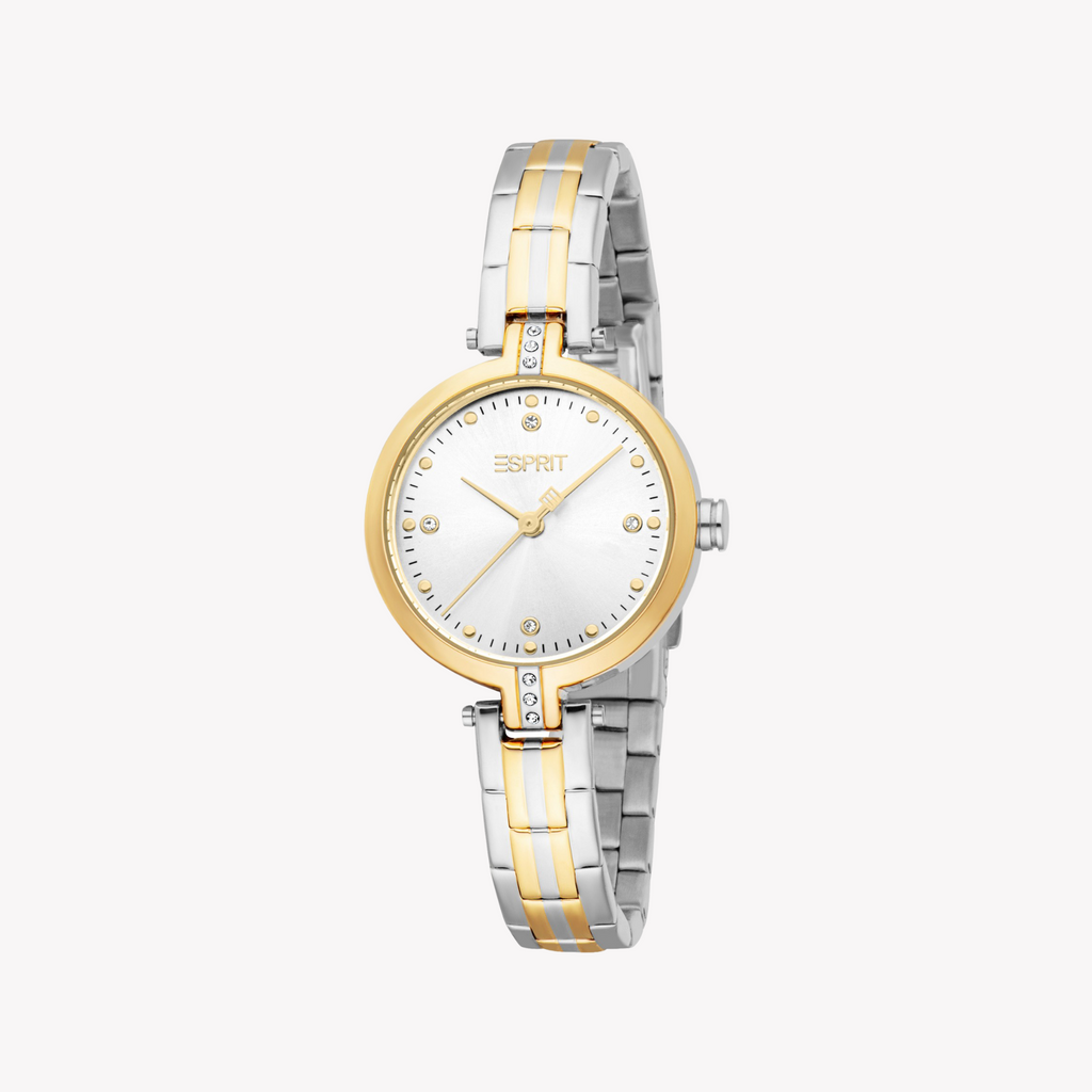 Esprit Women's Silver/Gold Watch | Model Es1l502m0055