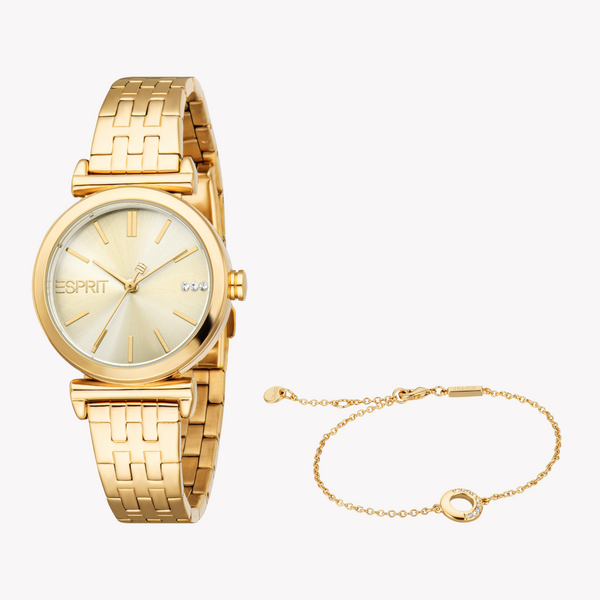 Esprit Women's Gold Stainless Steel Watch | Es1l505m0045 by i-watch