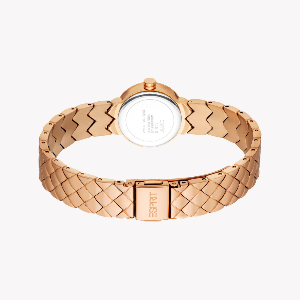 Esprit Women's Rose Gold Stainless Steel Watch | Es1l510m0045