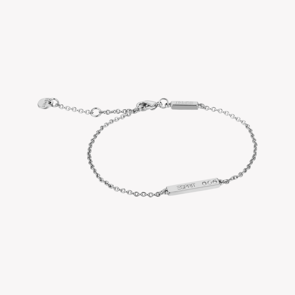 Esprit Women's Stainless/Leather, Silver/Black | Es1l511l0015 by i-watch