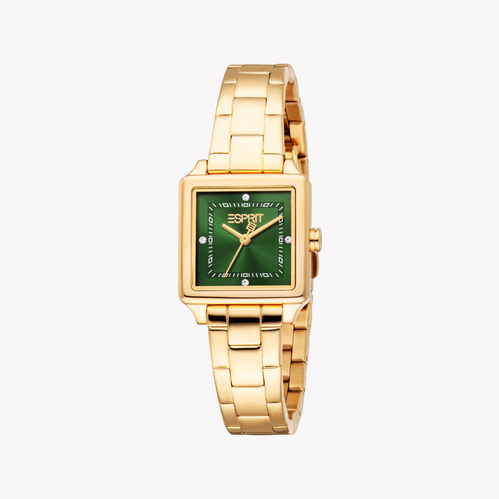 Esprit Women's Gold/Green Stainless Watch | Es1l511m0045 by i-watch