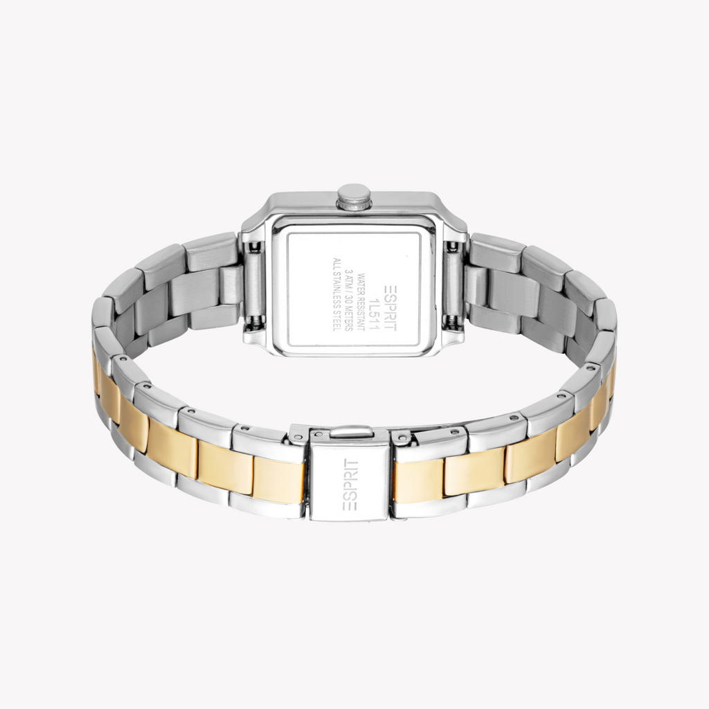Esprit Women's Silver & Gold Stainless Steel Watch | Es1l511m0065