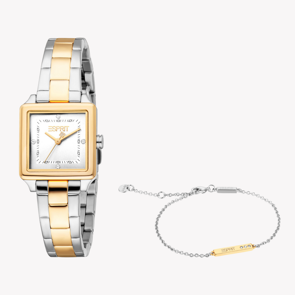 Esprit Women's Silver & Gold Stainless Steel Watch | Es1l511m0065 by i-watch