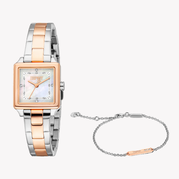 Esprit Women's Silver/Rose Gold Watch | Es1l511m0075 by i-watch
