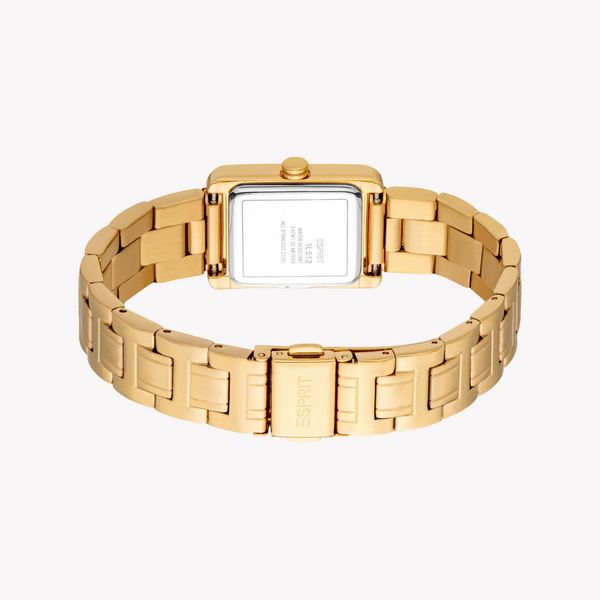 Esprit Women's Gold Stainless Steel, Dark Green | Es1l512m0055 by i-watch