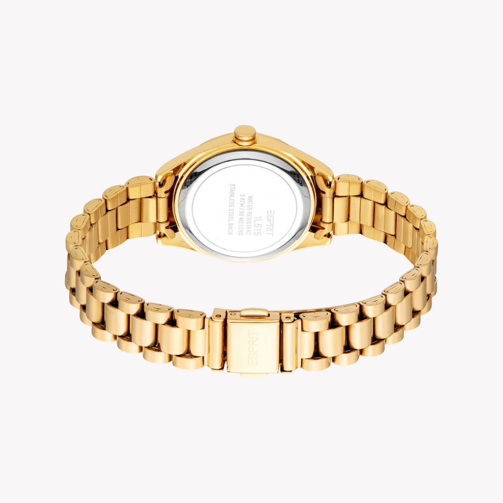Esprit Women's Gold Stainless Steel Watch | Es1l515m0045