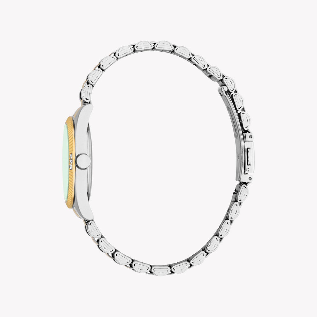 Esprit Women's Silver/Gold, Green Watch | Es1l515m0065