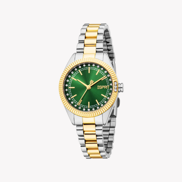 Esprit Women's Silver/Gold, Green Watch | Es1l515m0065 by i-watch