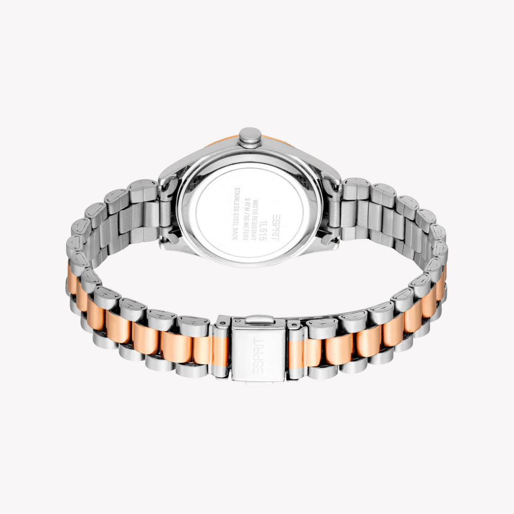 Esprit Women's Silver/Rose Gold Watch | Es1l515m0075 by i-watch