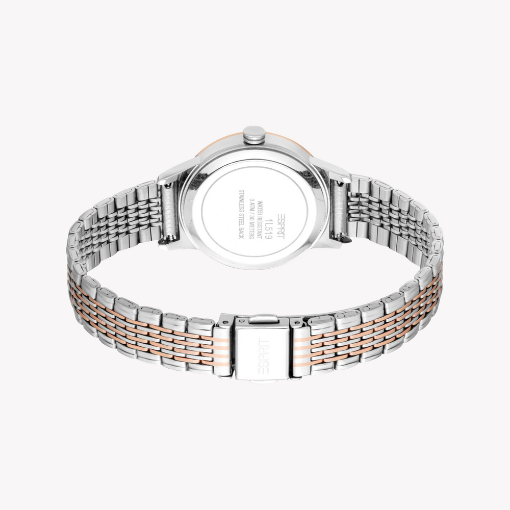 Esprit Women's Silver/Rose Gold Watch | Es1l519m0055 by i-watch
