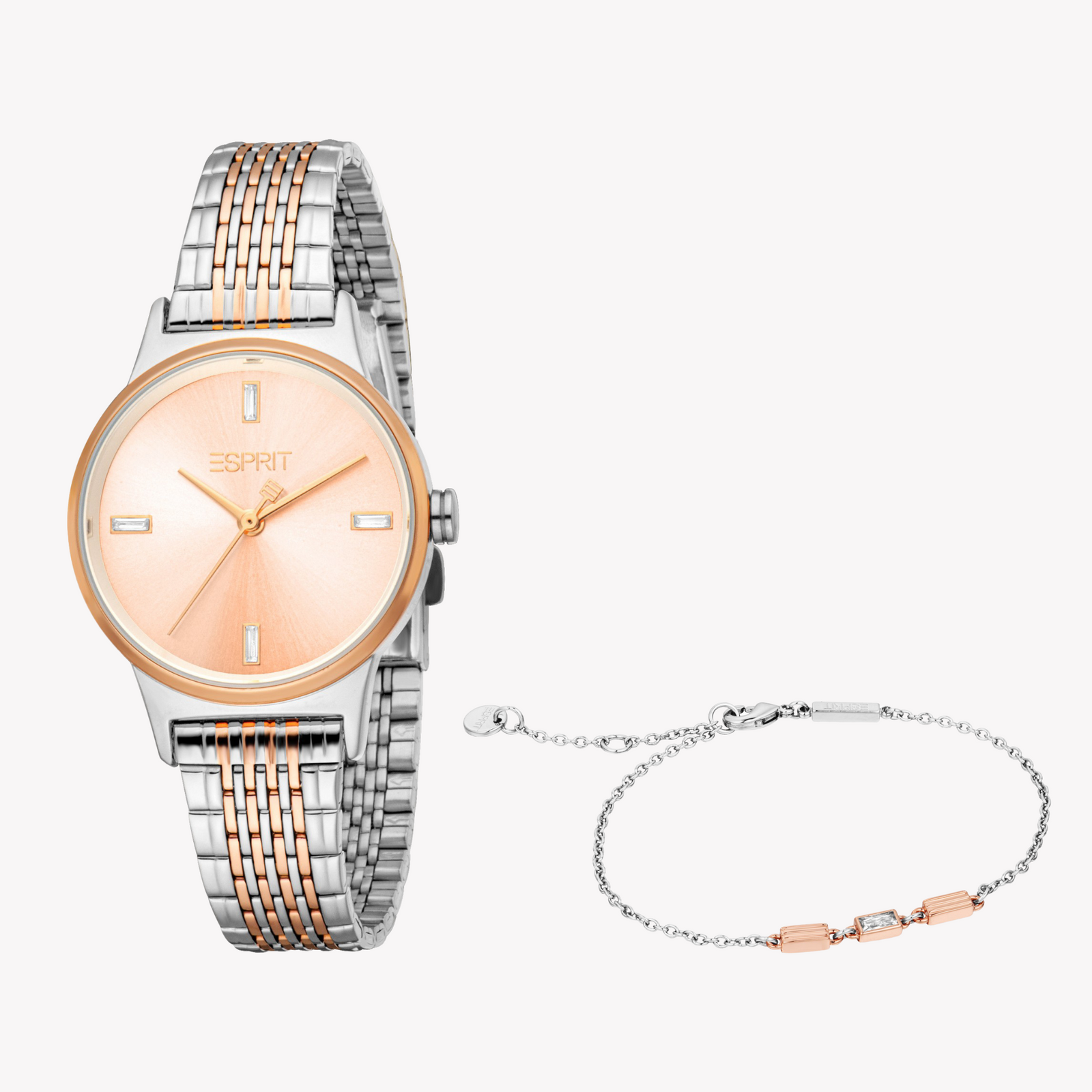Esprit Women's Silver/Rose Gold Watch | Es1l519m0055 by i-watch