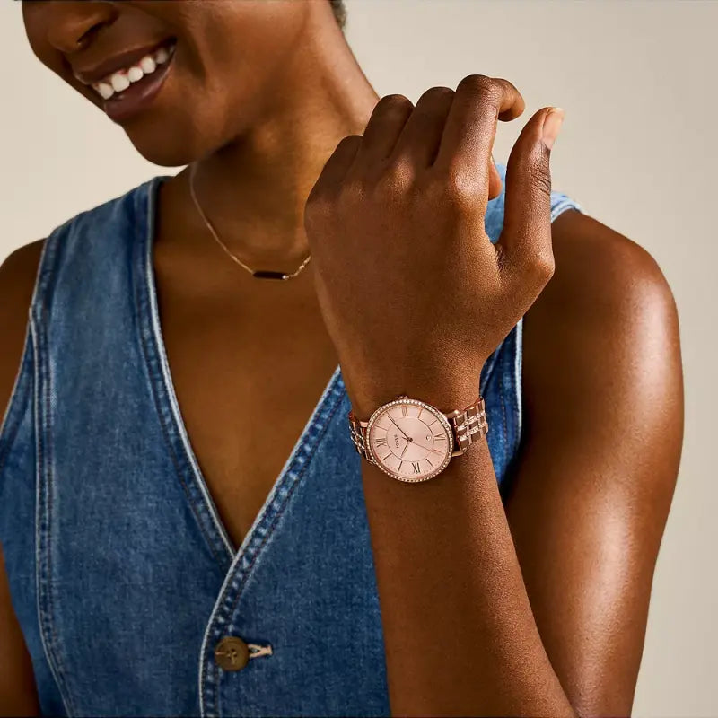 Fossil Women's Rose Gold Watch, Stainless Steel | Es3546 by i-watch