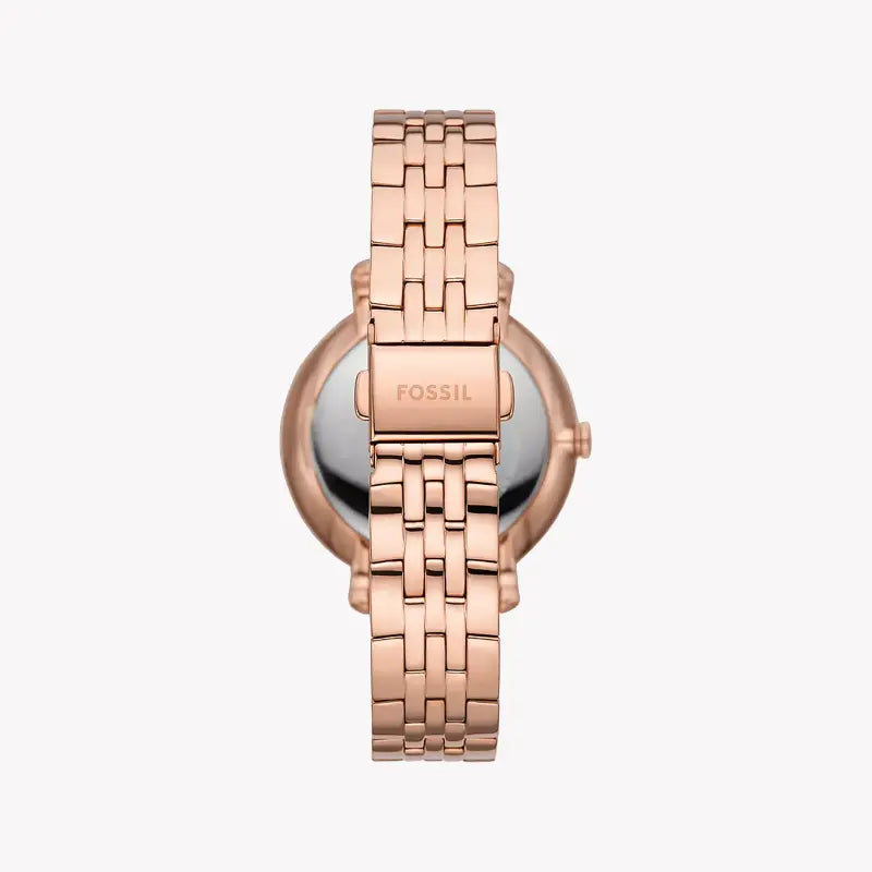 Fossil Women's Rose Gold Watch, White Dial | Es5165