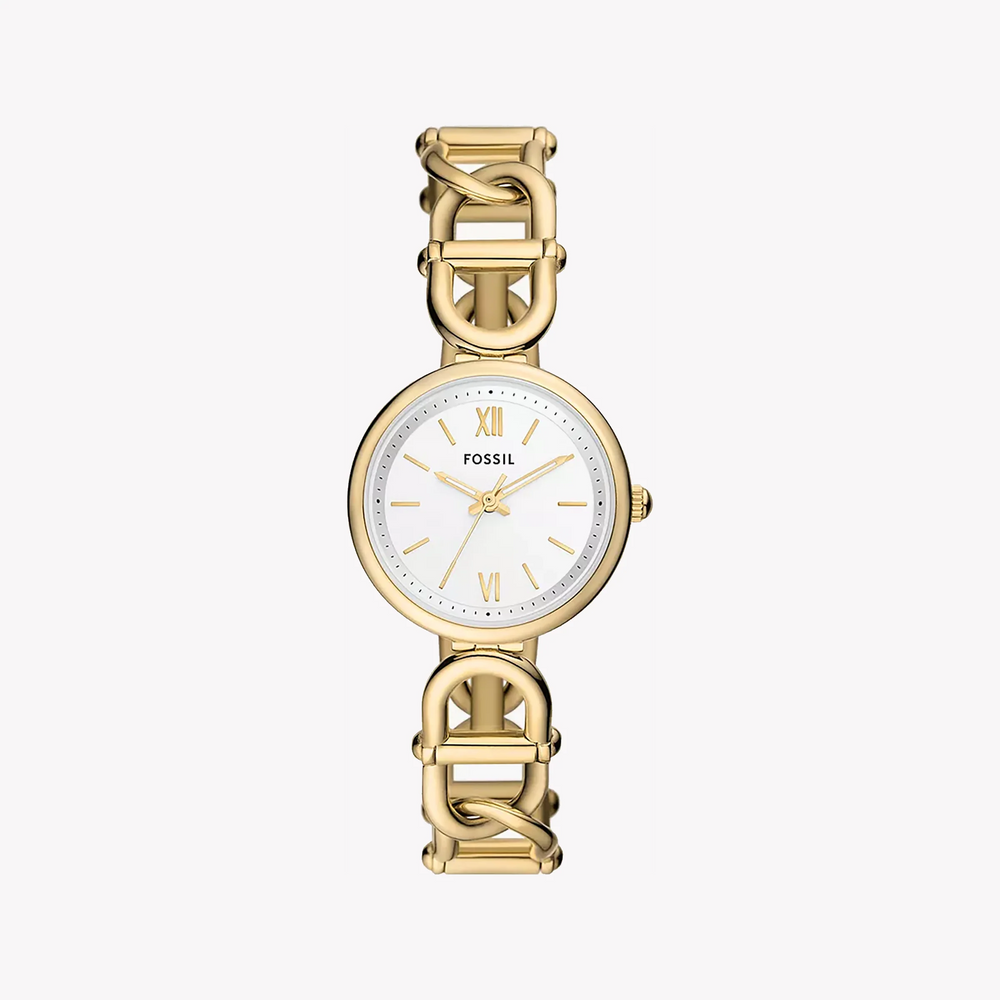 Fossil Women's Gold Stainless Steel Watch, White Dial | Es5272 by i-watch