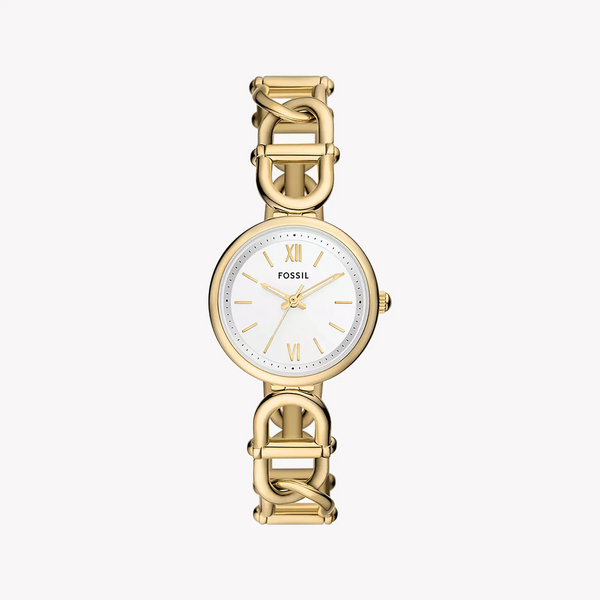 Fossil Women's Gold Stainless Steel Watch, White Dial | Es5272 by i-watch
