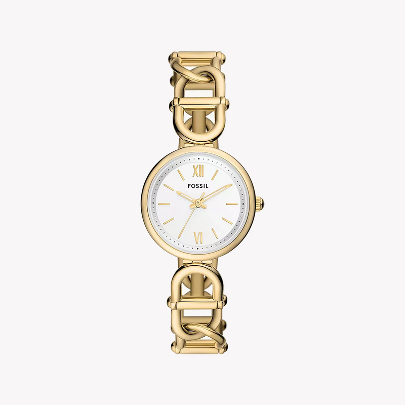 Fossil Women's Gold Stainless Steel Watch, White Dial | Es5272 by i-watch