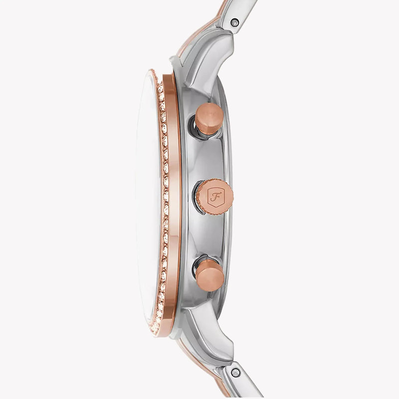 Fossil Neutra Chronograph Men's Silver/Gold Watch, White Dial | Es5279 by i-watch