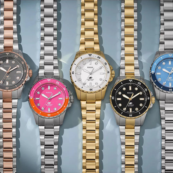 Fossil Women's Gold Stainless Steel Watch, White Dial | Es5350 by i-watch