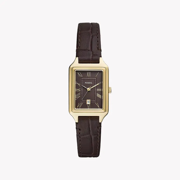 Fossil Women's Gold Stainless Steel, Brown Leather | Es5367 by i-watch