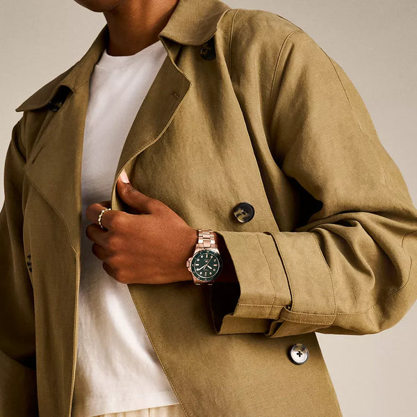 Fossil Women's Rose Gold Watch, Green Dial | Es5371 by i-watch