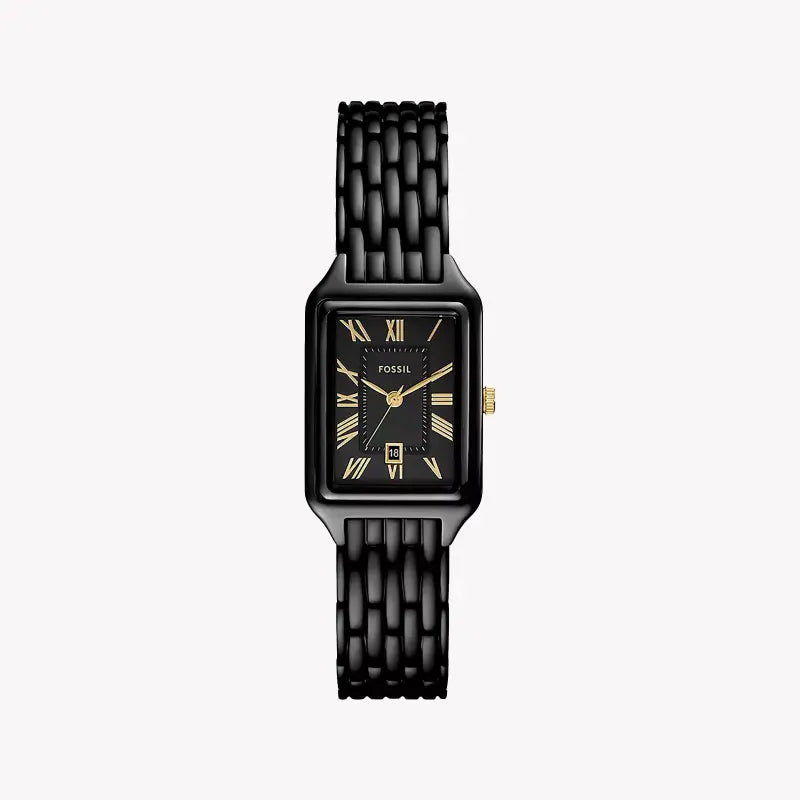 Fossil Women's Black Stainless Steel Watch, Black Dial | Es5385 by i-watch