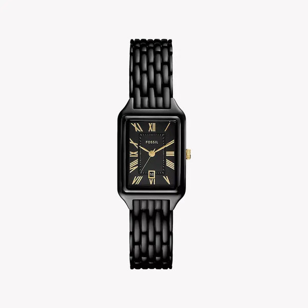 Fossil Women's Black Stainless Steel Watch, Black Dial | Es5385 by i-watch