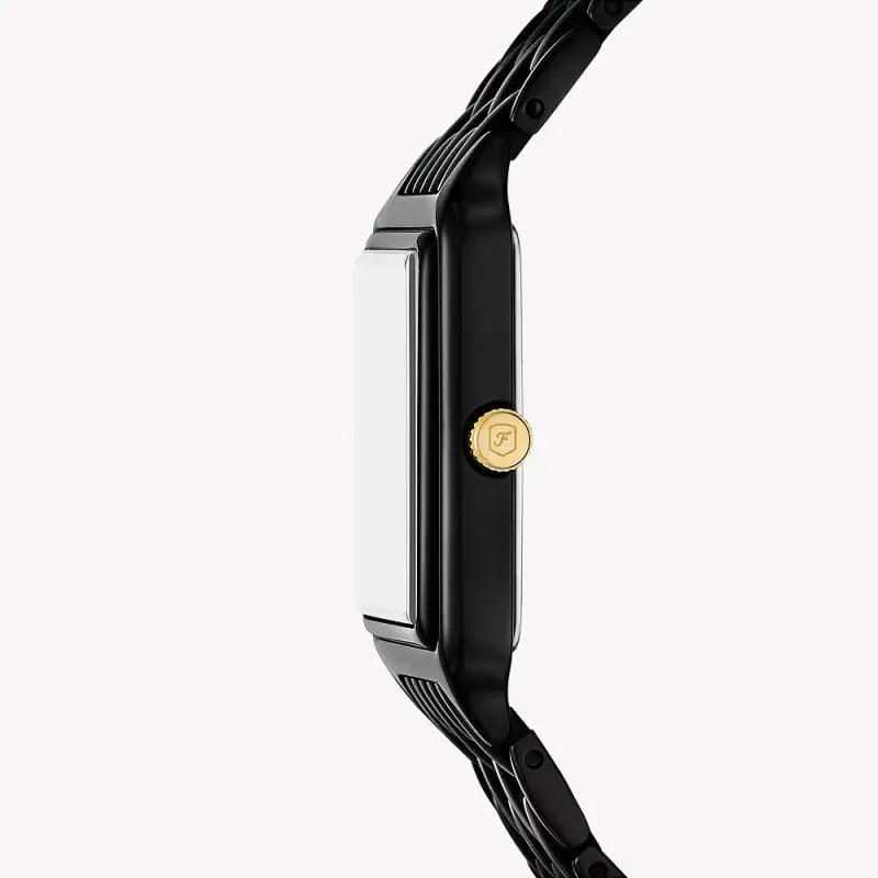 Fossil Women's Black Stainless Steel Watch, Black Dial | Es5385