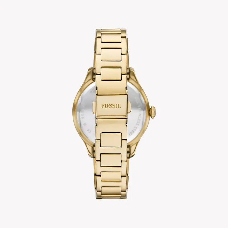 Fossil Women's Gold Watch, White&Silver Dial | Es5395
